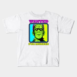 WANTED FRANKENSTEIN Kids T-Shirt